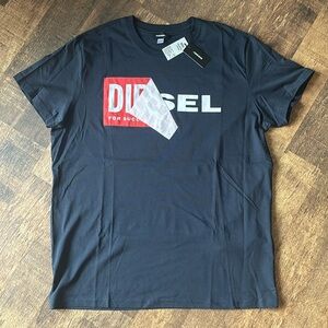Men’s Diesel Size XL (fits like L) logo tee with sewn patch NWT $60